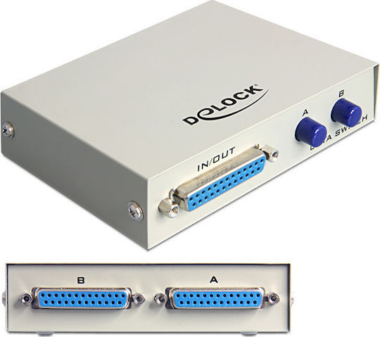 DeLock Parallel Switch Sub-D 25 pin 2 Port