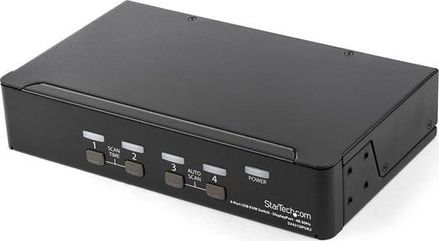 StarTech 4 Port USB DisplayPort KVM Switch with Audio