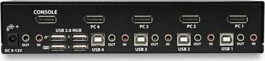 StarTech 4 Port DisplayPort KVM Switch - 4K 60Hz