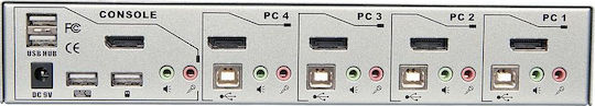 Lindy Pro 4 Port DisplayPort 1.2