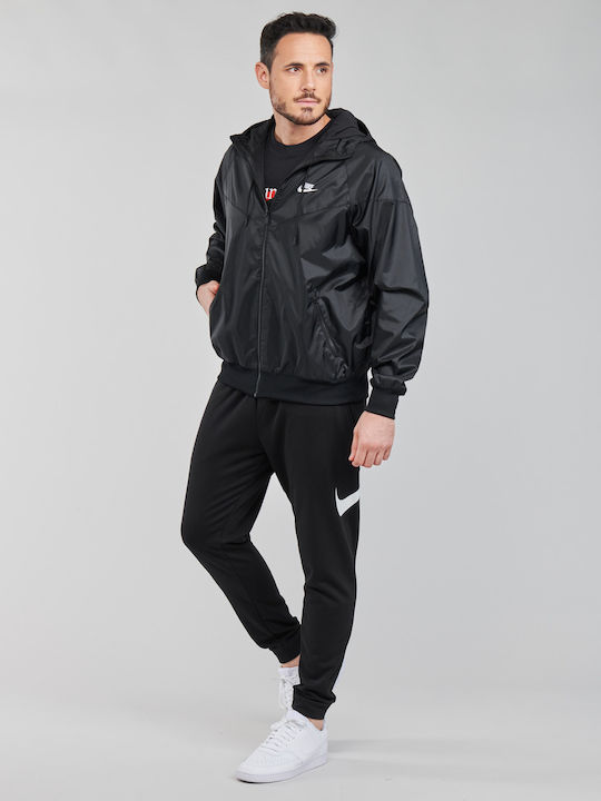 Sportswear Winter Jacket Bomber Windproof Black