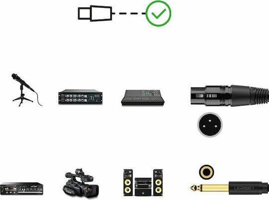 Ugreen AV131 XLR female to 6.3mm male 1m Cable
