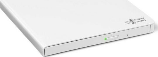 Hitachi-LG Data Storage GP57 External DVD/CD Recorder for Desktop / Laptop White