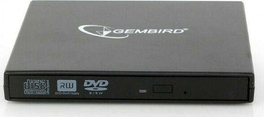 Gembird External DVD/CD Recorder for Desktop / Laptop Black