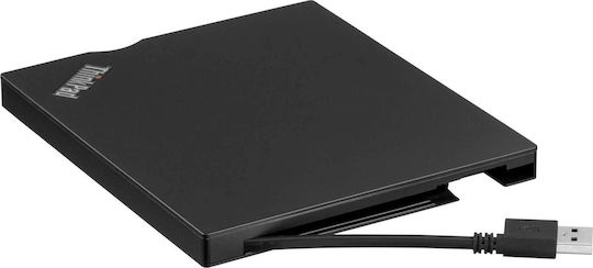 Lenovo ThinkPad UltraSlim External DVD/CD Recorder for Laptop / Desktop Black