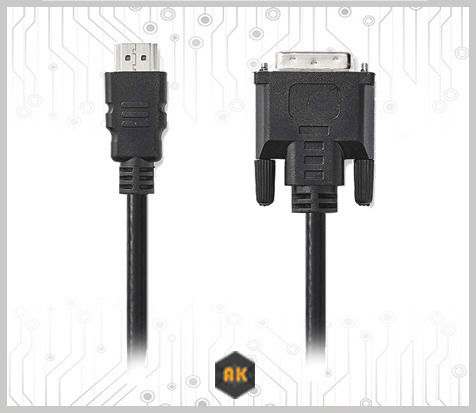 Nedis Cablu DVI-D de sex masculin - HDMI de sex masculin 2m Negru (CCGP34800BK20)