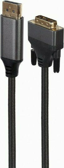 Gembird Кабел DVI-D мъжки - DisplayPort мъжки 1.8м Черен (CC-DPM-DVIM-4K-6)