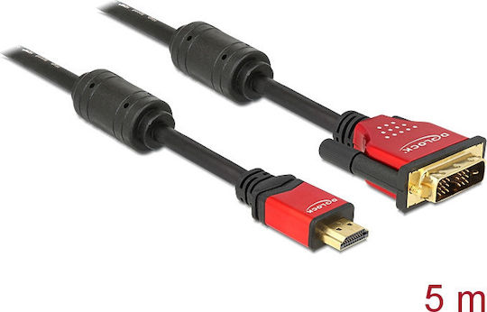 DeLock Cable DVI-D male - HDMI male 5m (84344)