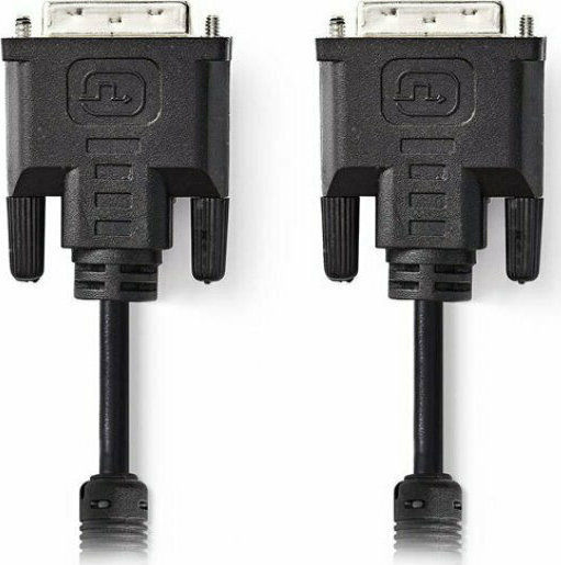 Nedis 2m DVI-I male to DVI-I male Cable Black (CCGP32050BK20)