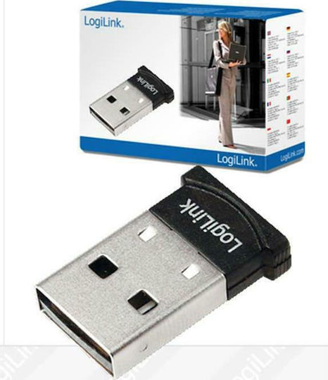 LogiLink USB Bluetooth 4.0 Adapter με Εμβέλεια 100m (BT0015)