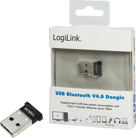 LogiLink USB Bluetooth 4.0 Adapter με Εμβέλεια 100m (BT0015)