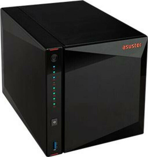 Asustor NIMBUSTOR 4 (AS5304T) NAS Tower με 4 θέσεις για HDD/SSD και 2 θύρες Ethernet