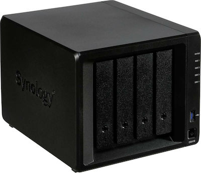 Synology DiskStation DS418 NAS Turnul cu 4 sloturi pentru HDD/SSD și 2 porturi Ethernet