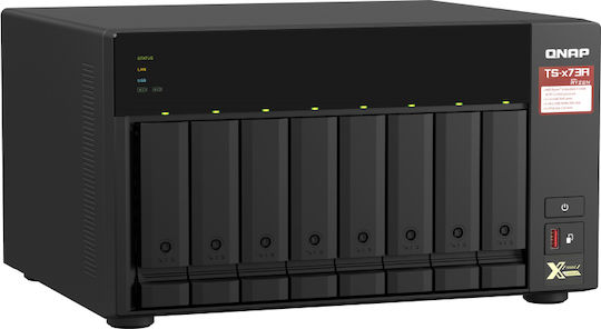 QNap TS-873A-8G NAS Tower με 8 θέσεις για HDD/M.2/SSD και 4 θύρες Ethernet
