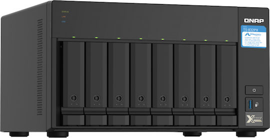 QNap TS-832PX-4G NAS Кула с 8 слота за HDD/SSD и 2 Ethernet порта