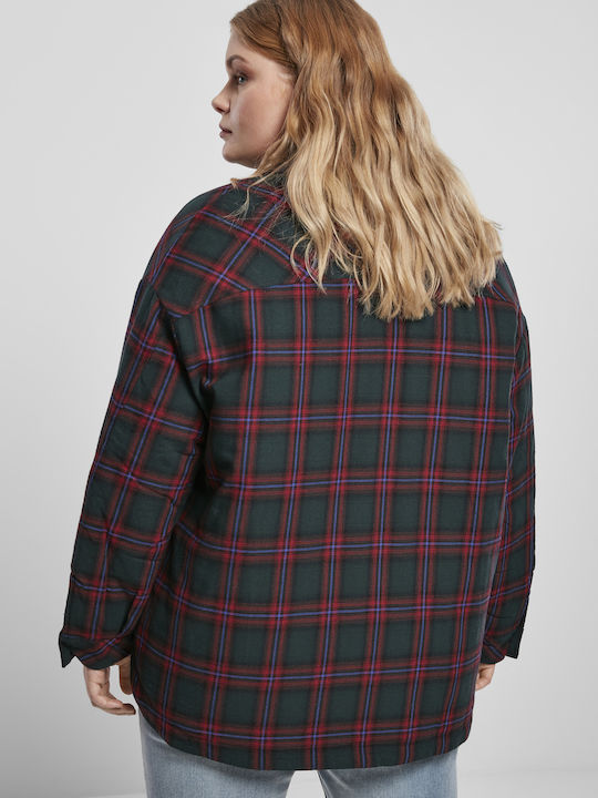 Γυναικείο Καρό Πράσινο Overshirt