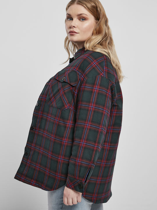 Γυναικείο Καρό Πράσινο Overshirt
