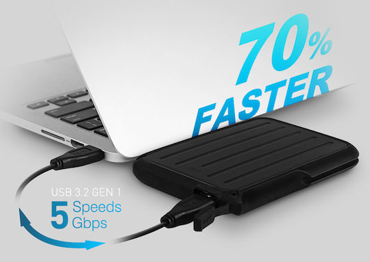 Silicon Power Armor A66 USB 3.2 External 2.5" HDD 4TB Black / Blue