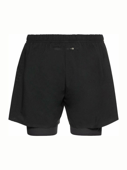 Zeroweight 2-in-1 Sport Herren Shorts Schwarz