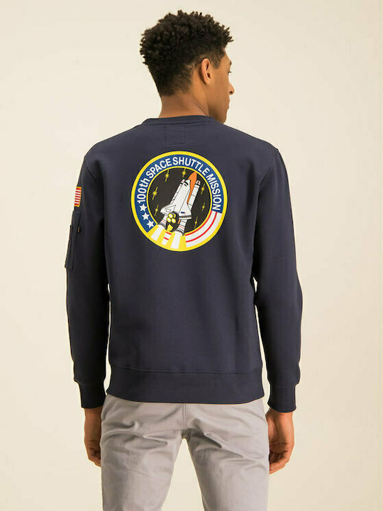 Alpha Industries Space Shuttle Ανδρικό Φούτερ Navy Μπλε