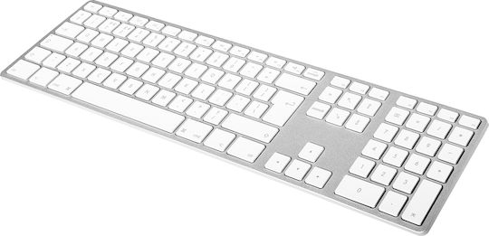 Matias Aluminum for Mac RGB Πληκτρολόγιο Αγγλικό UK Συμβατό με Mac Ασημί