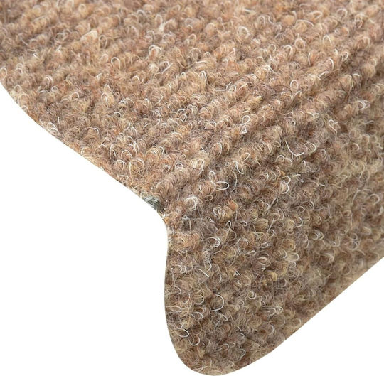 vidaXL Πατάκια Σκάλας Κρεμ 65x21x4cm 149716 5τμχ