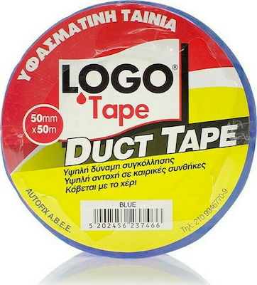 Logo Duct Tape Blue Αυτοκόλλητη Υφασμάτινη Ταινία Μπλε 50mmx50m