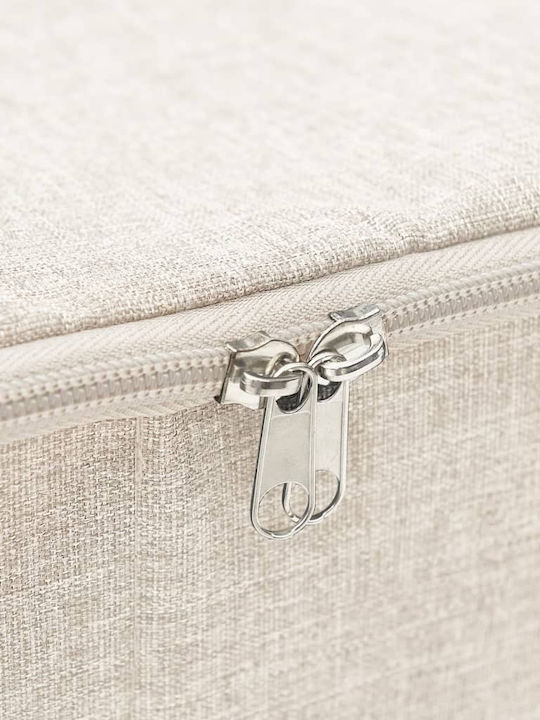 vidaXL Stoff Aufbewahrungsbox Cream 70x40x18cm 2Stück