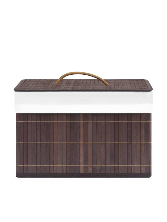 vidaXL Wooden Storage Box with Lid Brown 31x31x20cm 4pcs