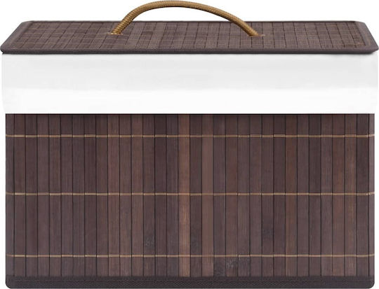 vidaXL Wooden Storage Box with Lid Brown 31x31x20cm 4pcs