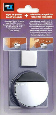 Door Stopper Magnetic Metallic Νίκελ - Χρώμιο 1pcs