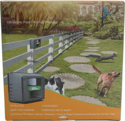 Tele Farm Sentinel Ultrasonic Repellent Device Rodents 37.8x170m