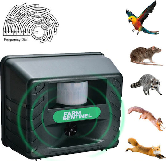 Tele Farm Sentinel Ultrasonic Repellent Device Rodents 37.8x170m