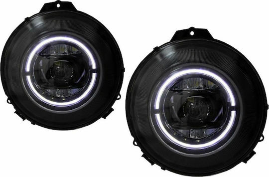 Front Lights Led for Mercedes-Benz G Class W463 Black 2005-2018 2pcs