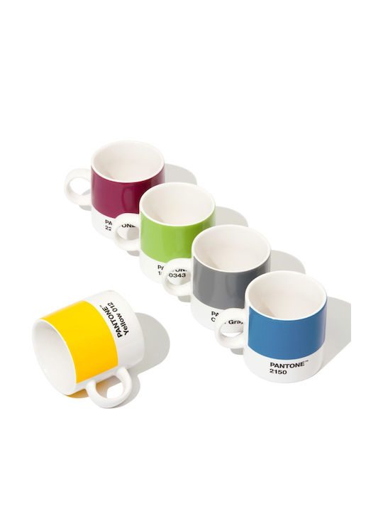Pantone Lifestyle Tasse Espresso aus Porzellan Gelb 120ml