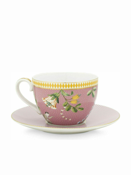 PiP Studio La Majorelle Set of Cups Tea Porcelain Pink 280ml 2pcs