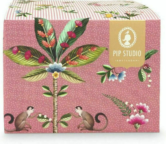 PiP Studio La Majorelle Set Tassen Espresso aus Porzellan Pink 120ml 2Stück