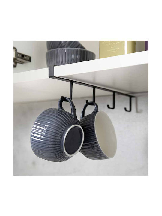 Wenko Klea Metallischer Becherständer 7x33x1,5cm Schwarze