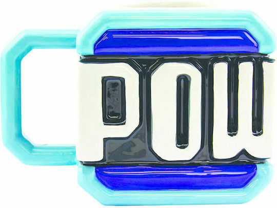 Paladone Super Mario - Pow Block Κούπα Κεραμική Μπλε 330ml