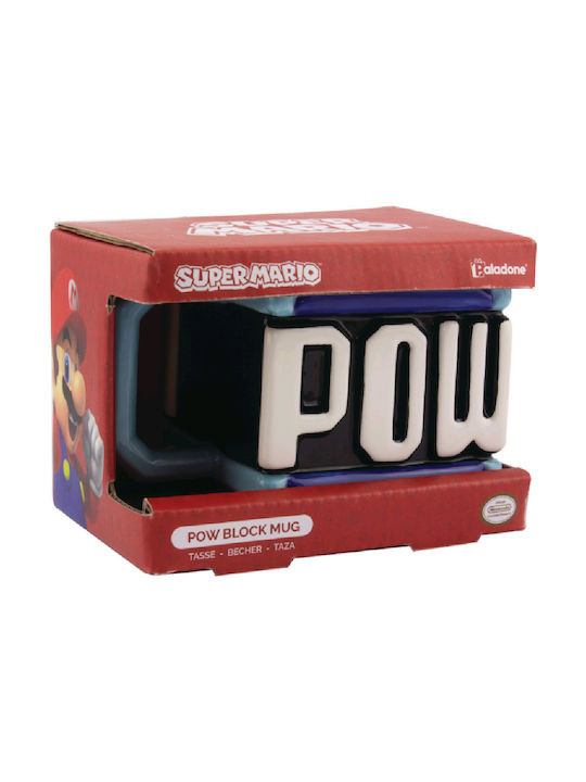 Paladone Super Mario - Pow Block Mug Ceramic Blue 330ml