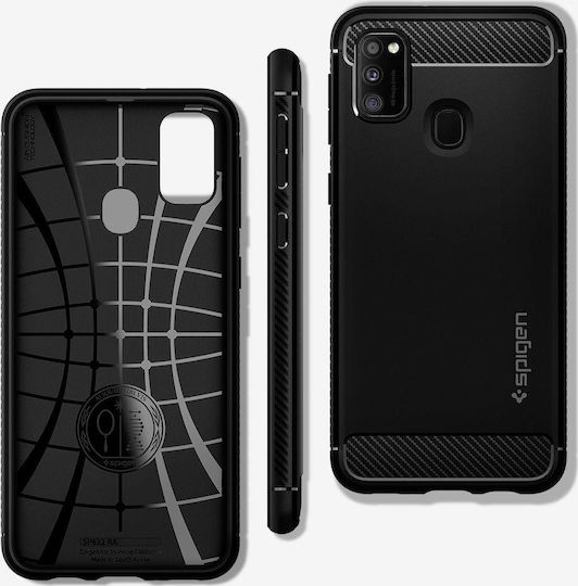 Spigen Rugged Armor Задна корица Силикон Черен (Redmi Note 10 / 10s / Poco M5s)