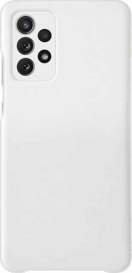 Samsung S View Wallet Cover Synthetisches Leder Weiß (Galaxy A72)