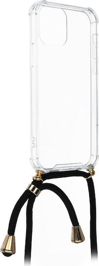 Forcell Cord Back Cover Σιλικόνης με Λουράκι Διάφανο (Galaxy A52 / A52s)