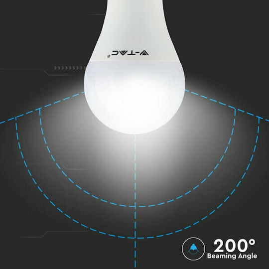 V-TAC VT-2099 LED Bulb 9W 112mm for Socket E27 and Shape A60 Natural White 806lm