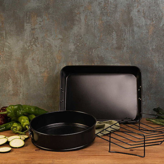 San Ignacio San Ignacio Aluminum Baking Pan with Non-Stick Interior Coating 28x40cm