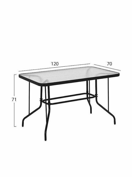 Set Dining Exterior Leon 5 Piese Gri