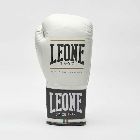 Leone Shock Plus GN102L Boxhandschuhe für Kampf Weiß