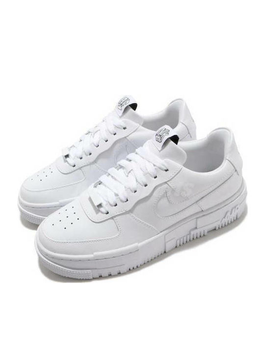 Air Force 1 Pixel Adidași Flatforms Pentru Femei Albi
