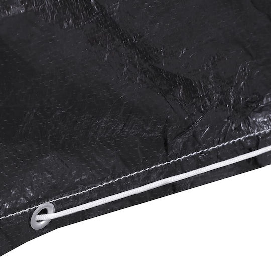 vidaXL Waterproof Garden Swing Cover 255x145x170cm in Black Colour 2 Pieces