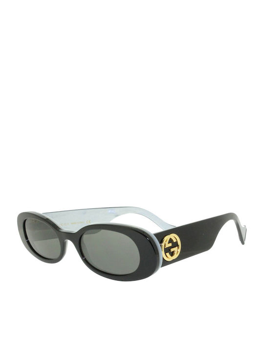 Gucci Ochelari De Soare Pentru Femei Cu Ramă Neagră Din Plastic Și Lentile Gri GG0517S 001